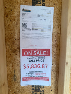 10x16 Lofted Barn - On Site