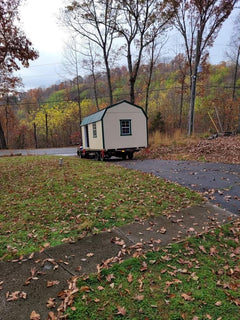 Barn-style Wood Shed - On Site